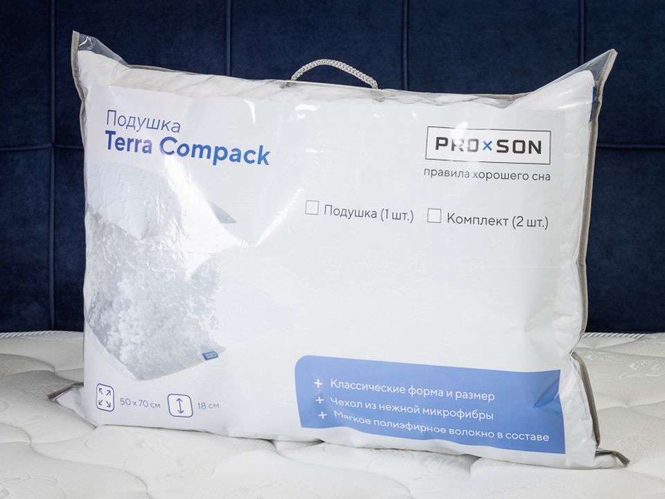 картинка Подушка PROxSON Terra Compack от магазина Одежда+