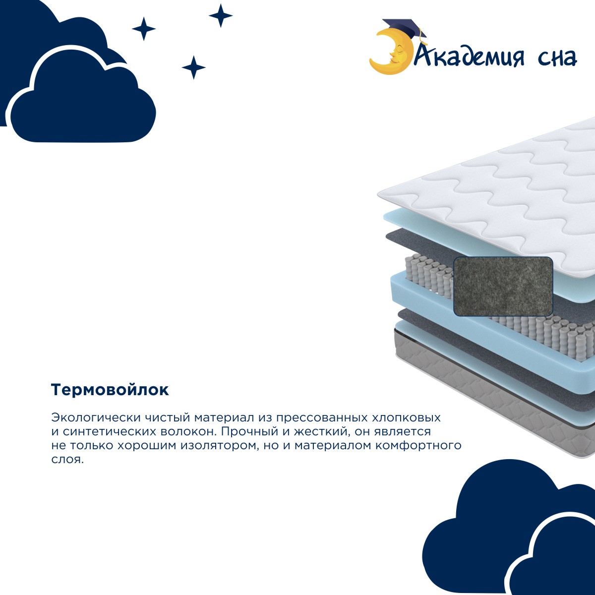 картинка Матрас Академия сна SON-ON Comfort от магазина Одежда+